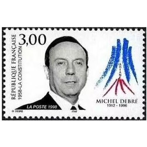France 1998, Très Beau Timbre Neuf** Luxe Yvert 3129, Portrait De Michel Debré, Homme Politique Français, Rédacteur De La Constitution De La 5ème République. -