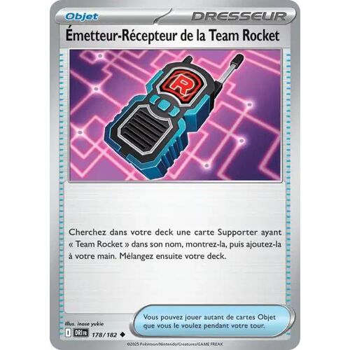 Carte Pokémon - Emetteur-Récepteur De La Team Rocket - 178/182 - Ev10 Rivalités Destinées