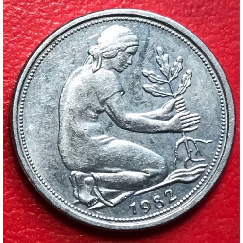 50 Pfennig - 1982 F - Allemagne