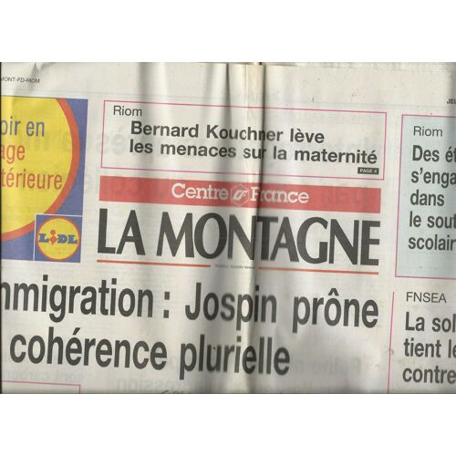 Journal La Montagne 09/04/1998 Michèle Torr, Yves Mourousi, Les 2 Be 3, Pellos Des Pieds Nickelés, Pierre Desproges,