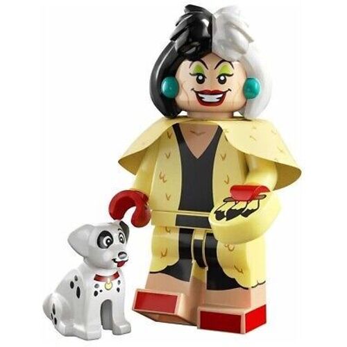 LEGO 71038 - MINIFIGURE - SÉRIE DISNEY 100- N°13 - Cruella de vil et le Chiot Dalmatien