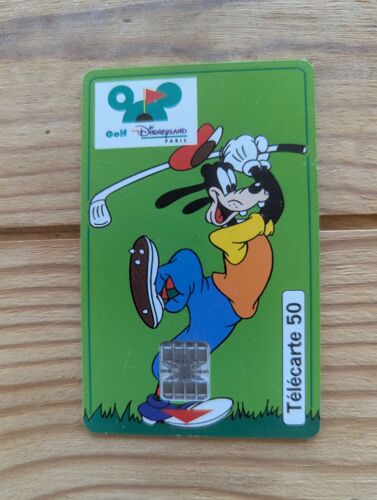 Télécarte Vide Eurodisney Dingo Golfeur