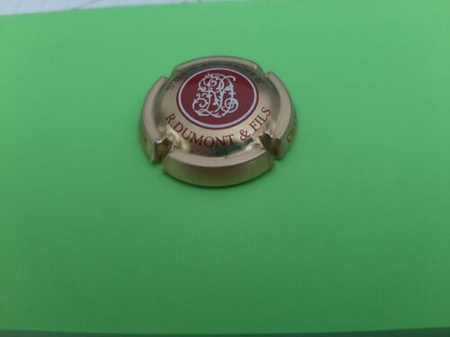 Superbe Capsule Initiale D Champagne Dumont Rouge Blanc Et Fond Or