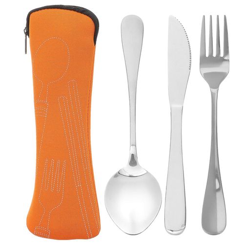 Ensemble De Vaisselle De Camping Haut De Gamme : Fourchette Et Cuillère En Aluminium Durables Pour Les Repas En Plein Air, Les Pique-Niques, La Randonnée Et Les Barbecues