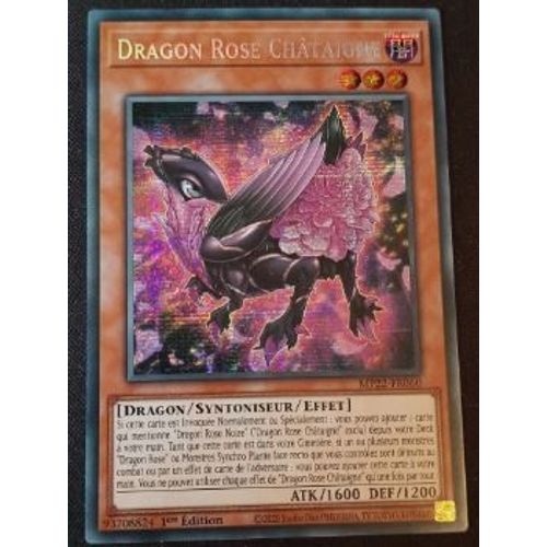 Yu Gi Oh Mp22 Fr060 Dragon Rose Châtaigne Secrete Rare