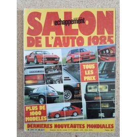 Magazine Échappement Hors Série Salon De L'Auto 1985