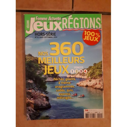Femme Actuelle Jeux Hors Série Régions. Nos 360 Meilleurs Jeux Force 1 2 3 4