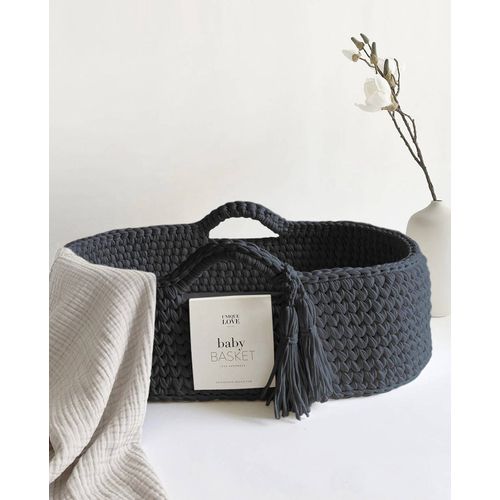 Panier Bébé - Couffin Moïse En Coton Avec Matelas - Bleu Minuit