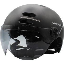 Subzonal-Wispeed - Casque Halo Lumineux Connecté - Trottinette Et Vélo - Adulte Unisexe - Noir - Taille M/L
