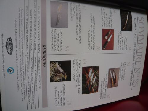 Magazine La Passion Des Couteaux No 25