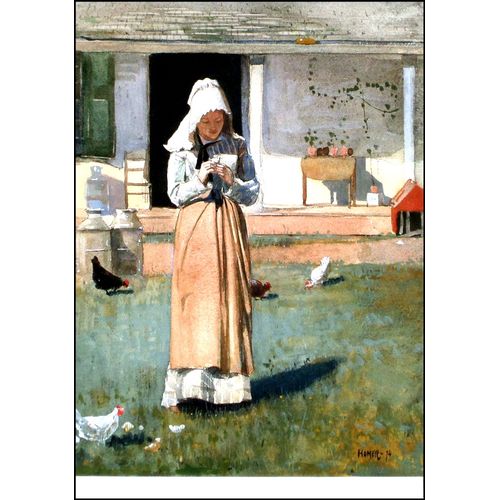 Homer Winslow Lot 2 Cartes Postales Tableaux Peinture