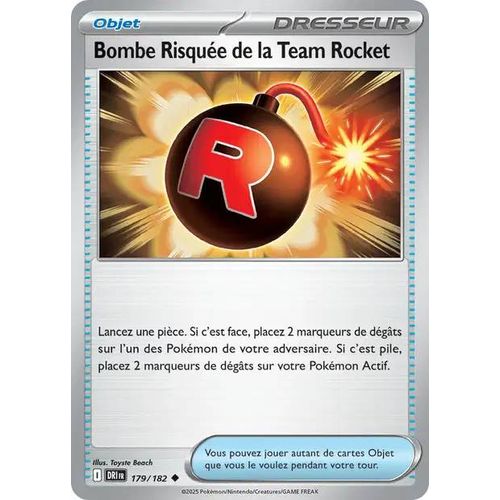 Carte Pokémon - Bombe Risquée De La Team Rocket - 179/182 - Ev10 Rivalités Destinées