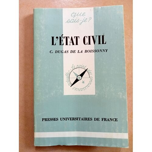 Que Sais-Je ? L'État Civil