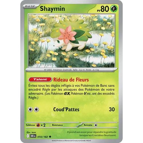 Carte Pokémon - Shaymin - 010/182 - Ev10 Rivalités Destinées