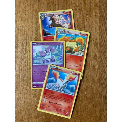 (2242) Ponyta + 2x Galopa + Ponyta De Galar (Pokemon)