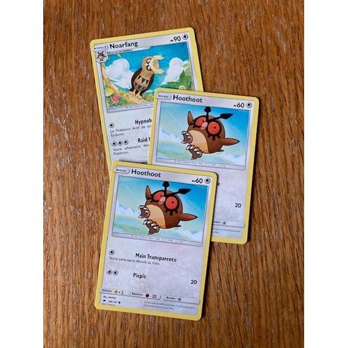(395) 2x Hoothoot + Noarfang (Pokemon)