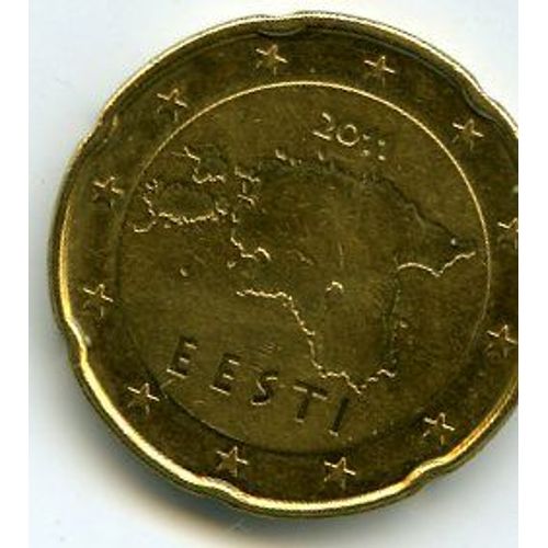 Estonie 20 Centimes D'euro 2011