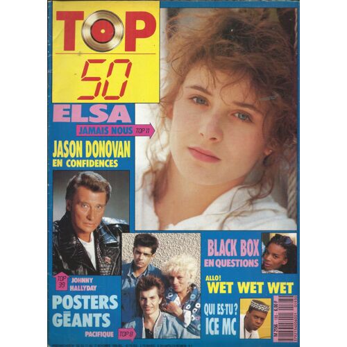 Top 50 11/11/1989 Elsa, Johnny Hallyday, Pacifique, Jason Donovan, Wet Wet Wet, Noir Désir,Roch Voisine,Kylie Minogue,Tears For Fears,Melody,Madonna,Depeche Mode,Sylvie Vartan,Black Box,Linda William'