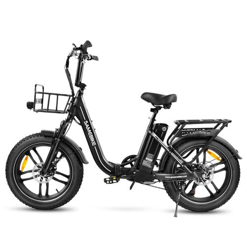 Vélo Électrique Pliable Samebike C05 Pro, 500 W, 36 V, 13 Ah, Pneus Larges, Noir