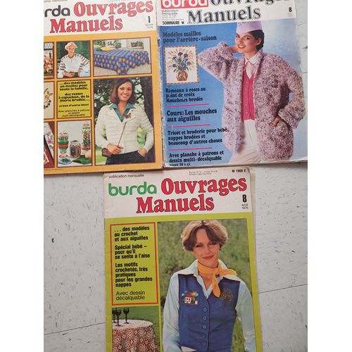 Burda Ouvrages Manuels Lot De 3 Revues