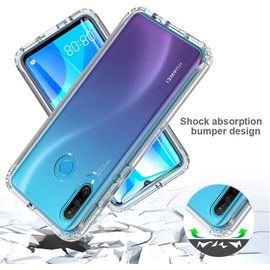 Coque pour Huawei P30 Lite, Coque P30 Lite, Antichoc 360 Degr¿¿s Protection avec Protection ¿¿cran Integrale Case ?tui Housse Cover pour Huawei P30 Lite/ P30 Lite New Edition(Clair)