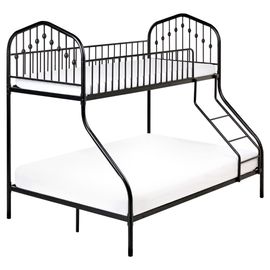 Lit Superposé Métal Chamonix 90/140 X 200 Cm Noir