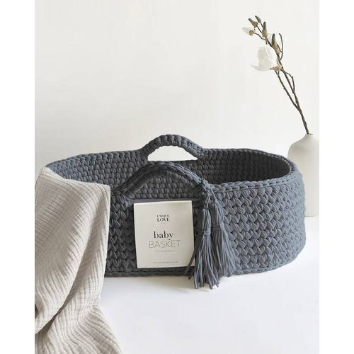 Couffin Moïse En Coton Avec Matelas - Calm Ocean Blue