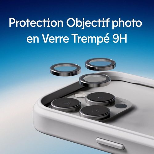 Subzonal-Protection D'objectif En Verre Trempé 9h Compatible Avec Iphone 15 Pro / 15 Pro Max | Résistance Aux Chocs Et Aux Rayures, Haute Clarté, Protection Anti-Éclats, Techn Anti-Buée - Bleu