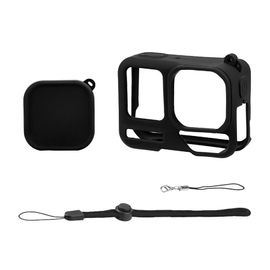 LICHIFIT - Étui en silicone pour objectif de caméra sportive, protection anti-poussière - pour Insta360 Ace Pro2 - Noir