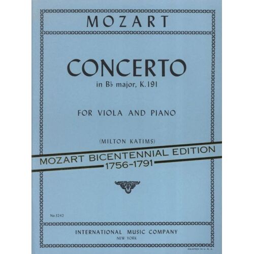 Concerto K 191 (Katims) / Recueil