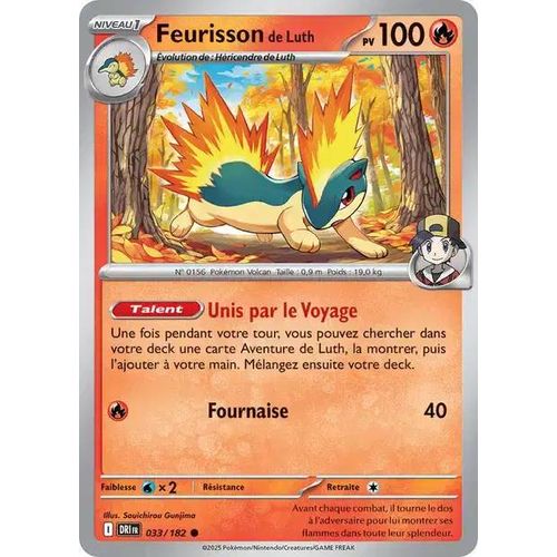 Carte Pokémon - Feurisson De Luth - 033/182 - Ev10 Rivalités Destinées