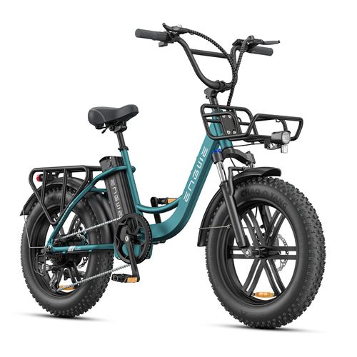 Engwe L20 Boost - Vélo Électrique 20" - Autonomie 140km - Batterie Amovible 48v13ah - Moteur 250w - 7 Vitesses - Vtc Fat Bike,Vert