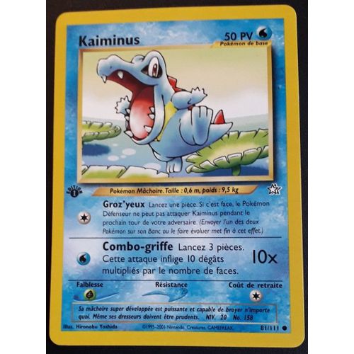 Carte Pokémon Kaiminus 81/111 [Premiere Edition 1] - Neo Genesis Wizards (Fr)