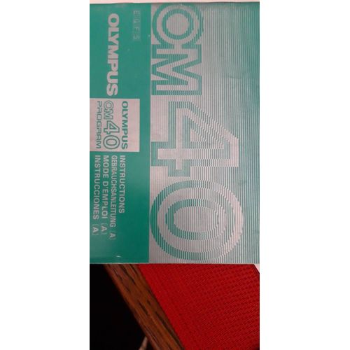 mode d'emploi  A OLYMPUS OM40  program