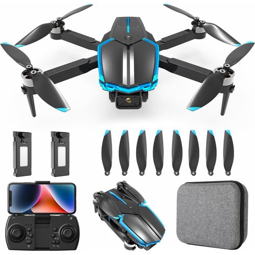 Drone Avec Camera 1080p Avec Moteur Sans Balais, Drone Pour Enfant Et Debutant Avec Vol De 36min, Quadcopter Rc Jouets Cadeaux Pour Enfants Anniversaire (Black)