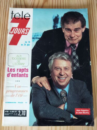 Télé 7 Jours Jacques Trémolin Daniel Gélin Xavier Gélin Partage De Midi André Cognat Amazonie