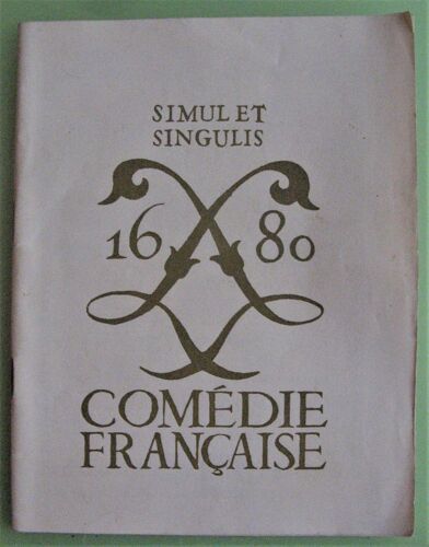 Cyrano De Bergerac Programme Comédie Française 1965 + Fascicule Rostand
