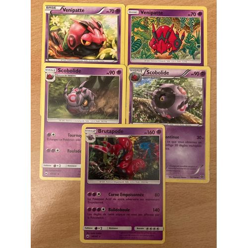 (3472) 2x Venipatte + 2x Scobolide + Brutapode (Pokemon)