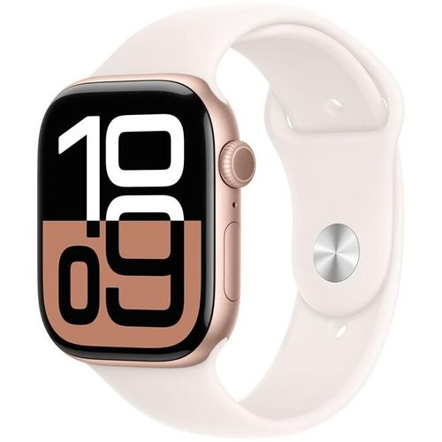 Apple Watch Series 10 GPS - Boîtier Aluminium 46 mm Finition Or Rose - Taille S/M
