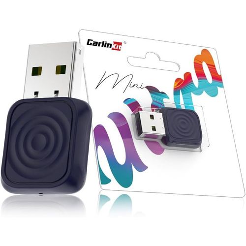 Carlinkit Mini Adaptateur Sans Fil Ultra Carplay Pour Iphone, Adaptateur Automatique Android Sans Fil, Convertit Câblé En Carplay Sans Fil Et Android Auto, Configuration Plug-And-Play.
