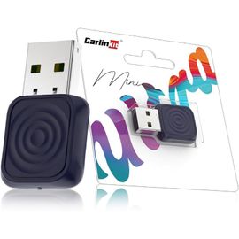 Carlinkit Mini Adaptateur Sans Fil Ultra Carplay Pour Iphone, Adaptateur Automatique Android Sans Fil, Convertit Câblé En Carplay Sans Fil Et Android Auto, Configuration Plug-And-Play.