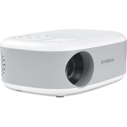 Mini Vidéoprojecteur N1-Résolution Hd 720P Compatible Full Hd 1080P-120 Ansi Lumens-Distance De Projection 0,9 À 6,2 M-Connectivité Hdmi/Usb/Av+Sortie Audio-Blanc