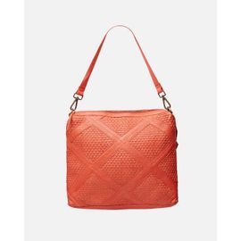 Bohemian en cuir crossbody sac orange