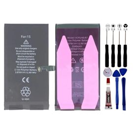 Batterie Pour Iphone 15 Identique Original Avec Outils