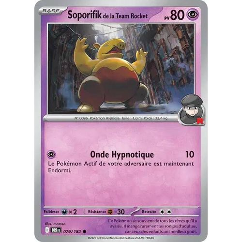 Carte Pokémon - Soporifik De La Team Rocket - 079/182 - Ev10 Rivalités Destinées