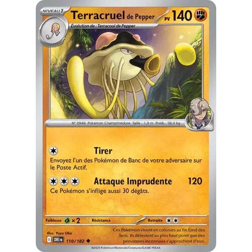 Carte Pokémon - Terracruel De Pepper - 110/182 - Ev10 Rivalités Destinées