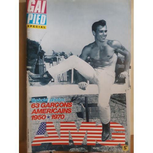 Gai Pied Hebdo Numero 5 Special 63 Garcons Americains 1950-70. Athetic Model Guide Par Didier Lestrade