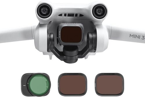 Mini 3/Mini 3 Pro Nd Filtre, Ensembles De Filtres D'objectif De Caméra Compatibles Avec Les Accessoires De One Dji Mini 3/Mini 3 Pro, Pack De 3 (Cpl Nd8 Nd16)[Gopro306]