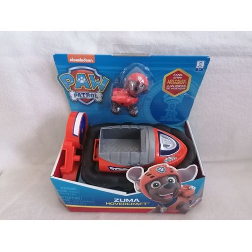 Paw Patrol LA Pat' Patrouille Voiture Hovercraft (Aéroglisseur) + Figurine Zuma - Nickelodeon - Spin Master