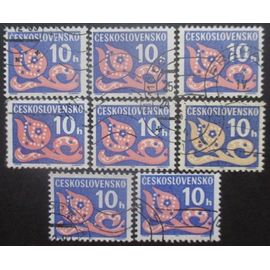 Tchecoslovaquie Taxe N°103 X 8 Oblitéré